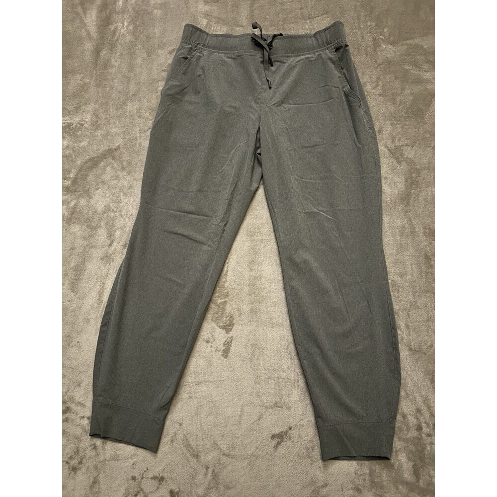 Women’s Eddie Bauer Size Medium Gray Joggers Outdoor Pants Elastic Waist